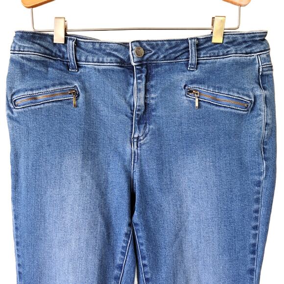 J Mclaughlin Treva Jeans Size 10 Slim Fit Ankle Length Zip Pocket - Picture 7 of 9
